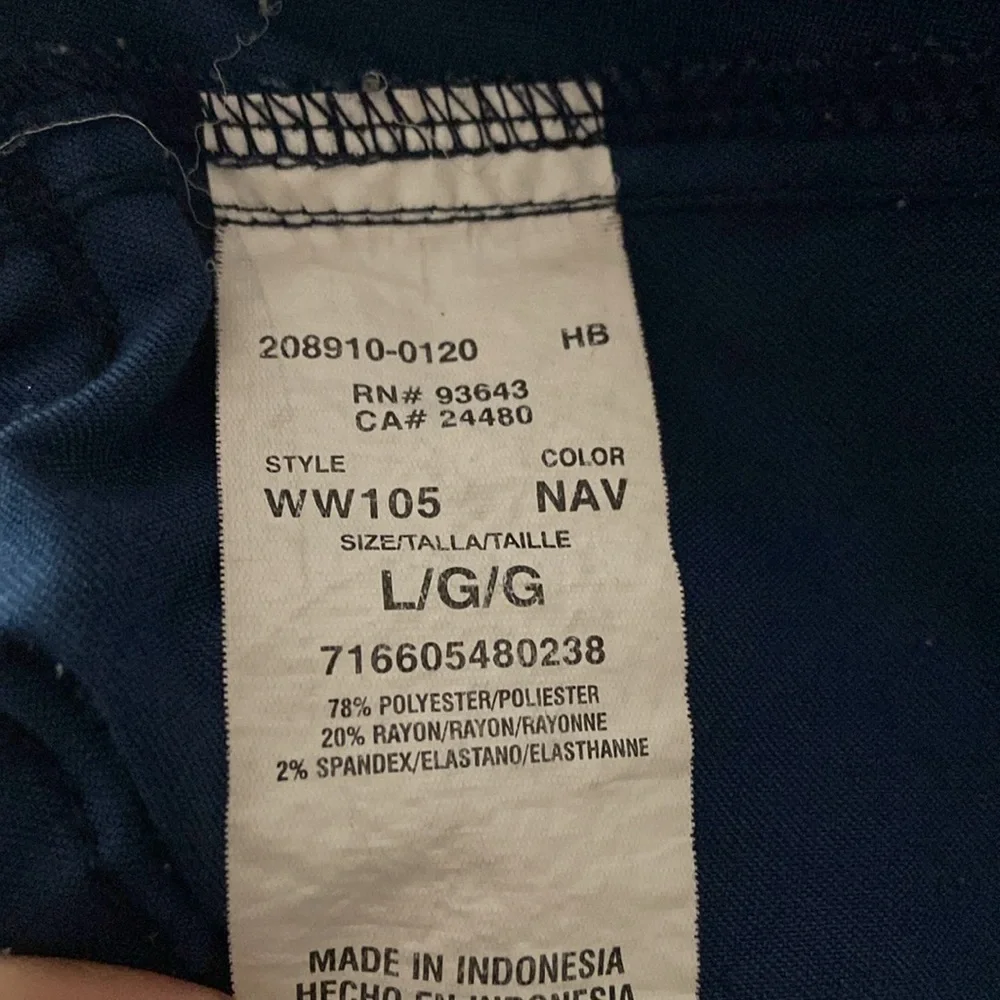 Cherokee Workwear Navy Blue Scrub Pants Style WW105